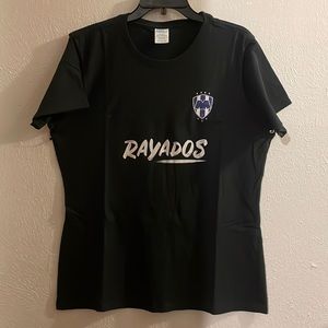 Monterrey Rayados Club Ladies T-shirt Size XL New Without Tags Black